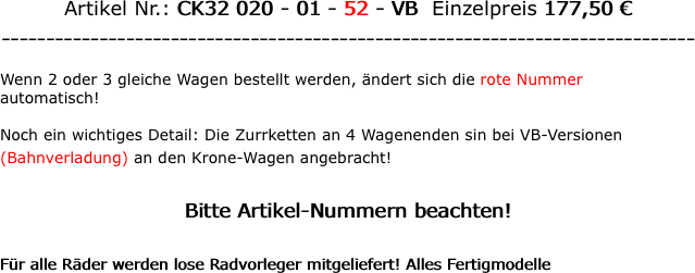 Artikel Nr.: CK32 020 -